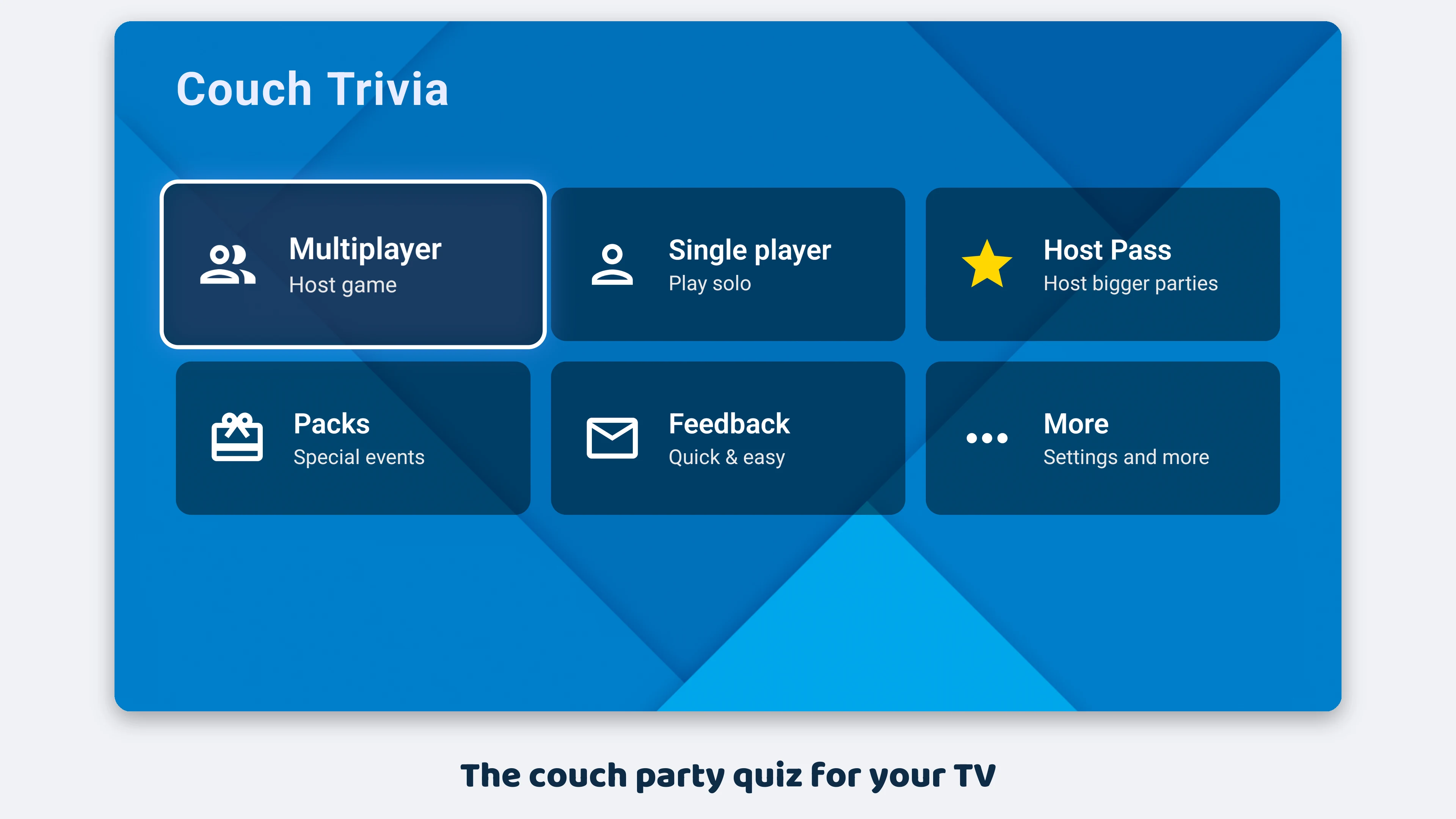 Couch Trivia Quiz party game screenshot